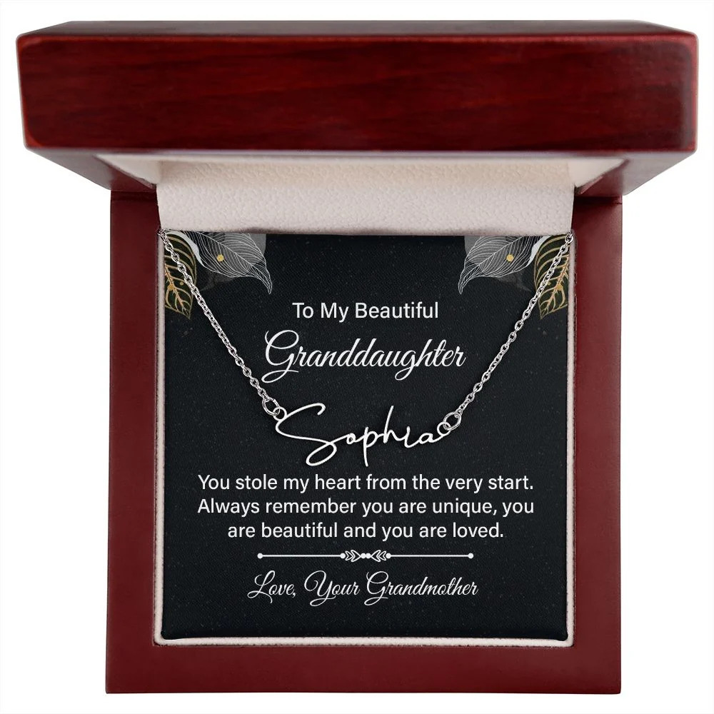 You Stole My Heart Personalized Silver Tone Name Necklace Custom Name Gift